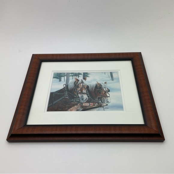 Framed Horse Print by a Canadian Artist - Picture 2 of 10